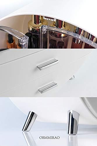 Elegant Dustproof Makeup Storage Organizer Box, Waterproof Large Cosmetics Organizer Storage with Drawers Skincare Cosme