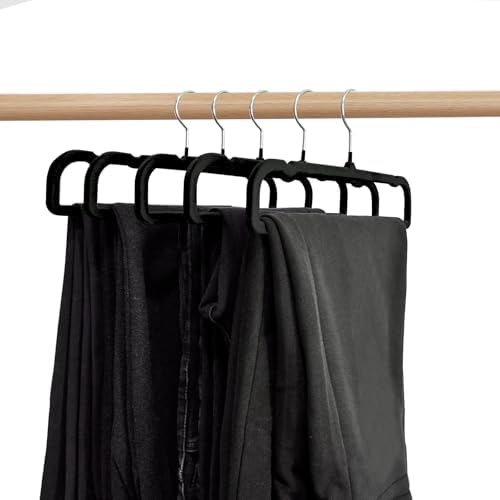 Velvet Pants Hangers 20 Pack,Premium Non Slip Velvet Hangers,Thin Space Saving Slim Clothes Hangers with 360° Swivel Hook,13.77inch
