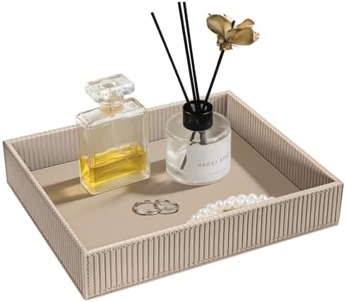 SITHON Valet Tray Desk Organizer PU Leather Catchall