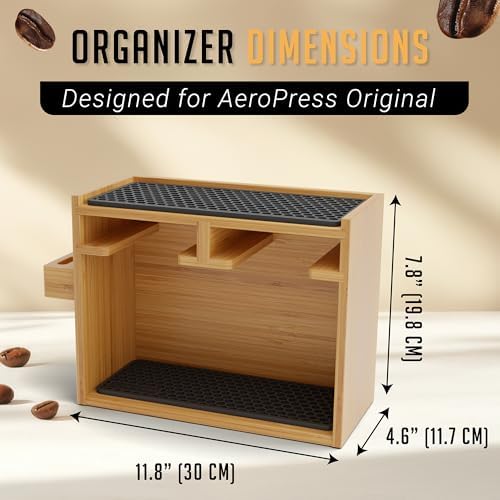 Organizer for AeroPress, Coffee Caddy Stand & Accessory Holder - Original
