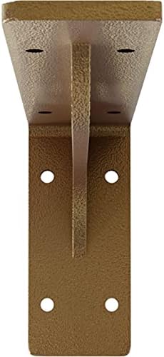 Ekena Millwork BKTM02X10X04EBHGO Steel Bracket Embrey, 2"W x 10"D x 4 3/4"H, Hammered Gold