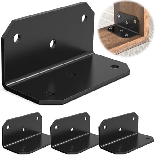 2x4 Galvanized Corner Brace – Heavy Duty L Bracket (4-Pack)