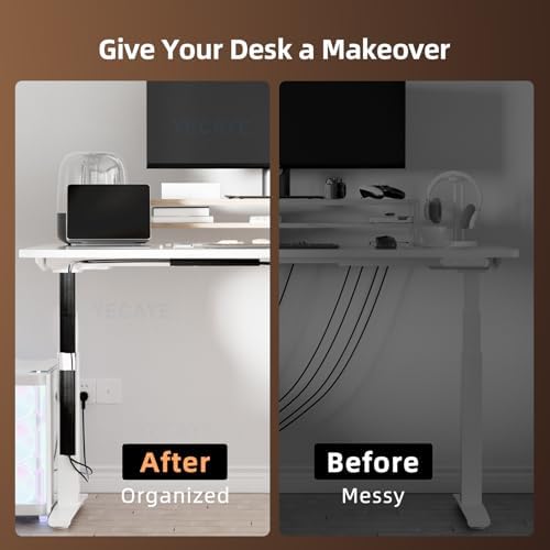 YECAYE 12 Pack Cable Management, Cord Organizer, Cable Organizer, Adhesive Mount Cord Organizer for Desk, No-Drill Desk 