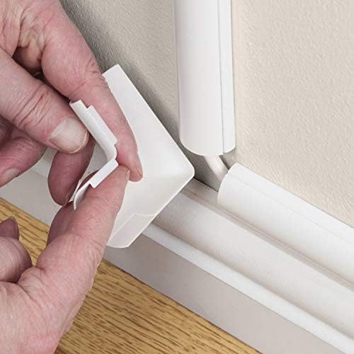 D-Line Medium Cable Raceway Accessory Pack, Join 1.18in x 0.59in Cord Cover Lengths, 10 Accessories Included, Hide Cords