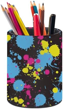 Neckties Neon Pen Holder Pencil Cup for Desk Organizer