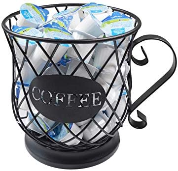 Coffee Pod Holder Mug Shape Multi Use K Cup Holder Coffee Station organizer Storage Wire Basket Food Storage for Counter