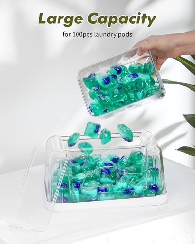iCASA Trash Bag Dispenser Dishwasher Pods Container Under Sink Organizer