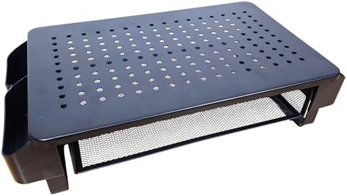 Monitor Stand Riser, Metal Laptop Stand, VMMR01-WDB