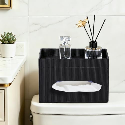 Rectangular Tissue Box Cover PU Leather Tissue Box Holder Rectangle