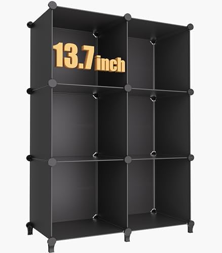 HOMIDEC XLarge Cube Storage Organizer,13.7 Inch Closet Organizer Storage Cabinet Shelf Bookshelf with Metal Hammer, Stor