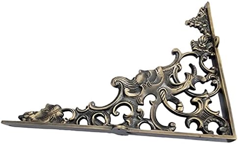 Adonai Hardware 18 Inch "Ahasuerus" Brass Shelf Bracket (Supplied as 2 Pieces per Pack) - Antique Brass