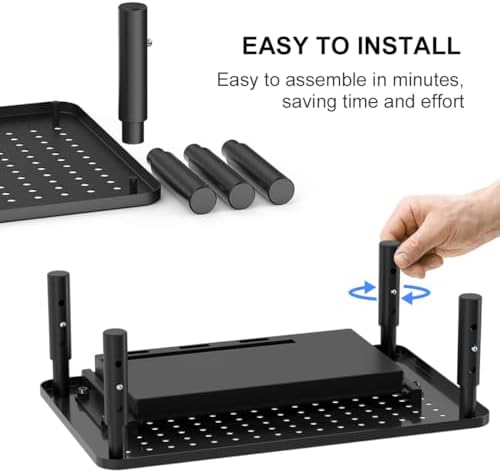 suptek Computer Monitor Stand Riser with Drawer,Monitor Riser for Laptop, Printer, Notebook and All Flat Screen TV Displ