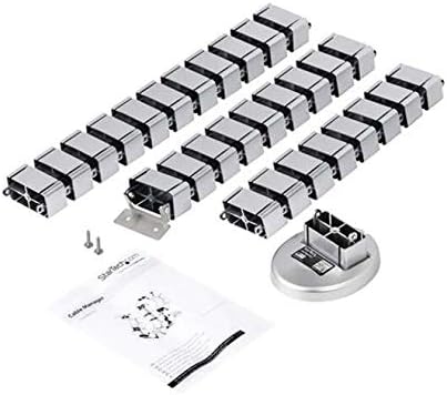 StarTech.com Spine Cable Management - Weighted Base Plate - Cord Cover - Cable Organizer - Cord Protector - Cable Racewa