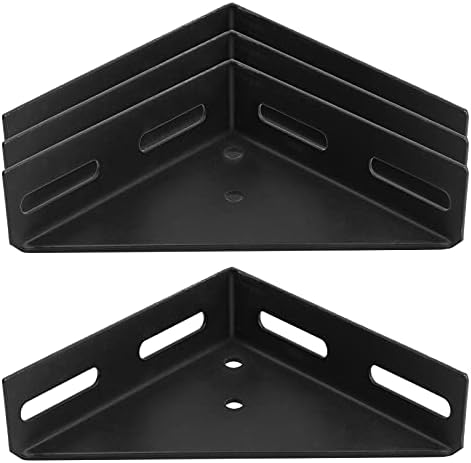 4 Pack Corner Brace Brackets,7" x 7",Triangle Shelf Bracket,1/8" Thick