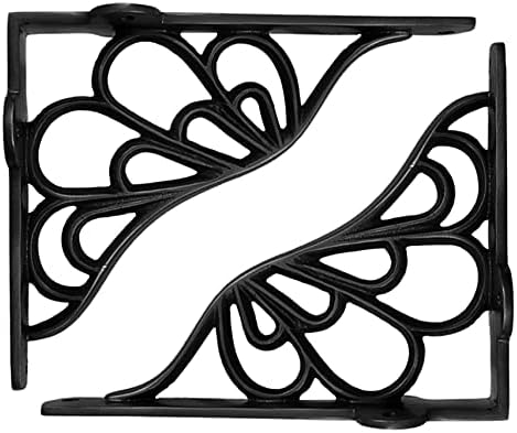 Adonai Hardware Alvah Brass Decorative Shelf Bracket (Supplied as 2 Pieces per Pack) - Oil Rubbed Bronze