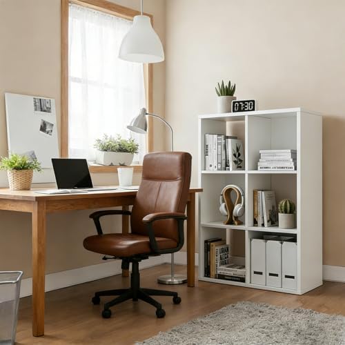 6 Cube Storage Organizer Shelf, Open Cube Bookshelf