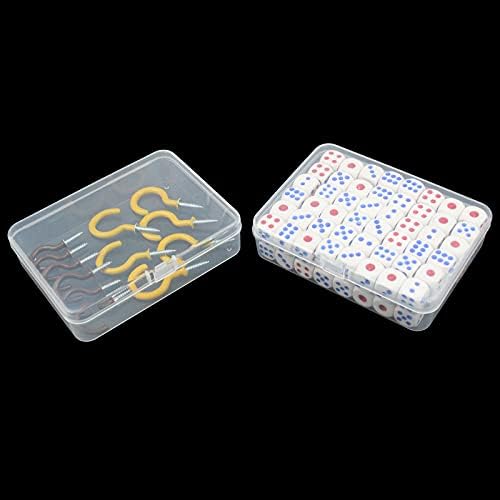 8 Pack Rectangular Clear Plastic Storage Containers Box