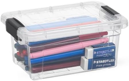 Superio 1.85 Quart Clear Plastic Storage Boxes with Lids, Stackable Organizer Containers, BPA-Free Storage Bins for Home
