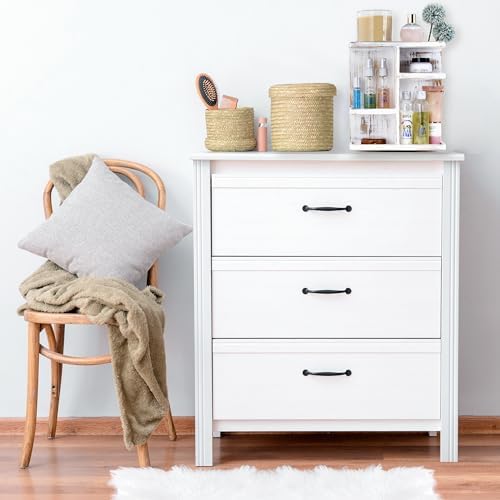 Sorbus Bamboo Makeup Organizer, Rotating Cosmetic Storage for Vanity (Grey)