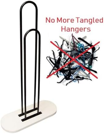 NAHANCO 101W-WD Deluxe Wood Hanger Stacker, White, Pack of 1