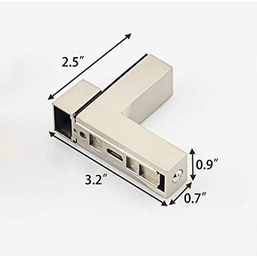 AWEN Solid Metal Adjustable Wood/Glass Shelf Bracket Wall Mount, Shelf Holders，3-28mm Thick Adjustable Shelf Bracket, 25