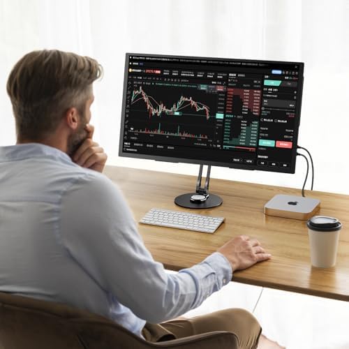 UPERFECT 75mm VESA Mount Stand, Foldable Portable Monitor Stand