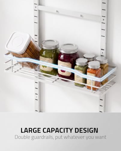 Moforoco White 9-Tier Over The Door & Wall Mount Pantry Organizer