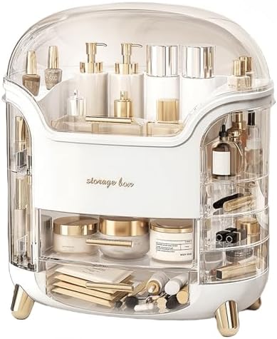 Omeily Makeup Organizer Countertop Vanity Cosmetic Skincares Organizer