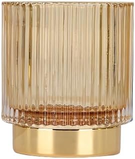 DASITON Makeup Brush holder Organizer,Crystal Cosmetic Makeup Brush Glass Brushes Storage Holder, Vintage Make Up Brush 