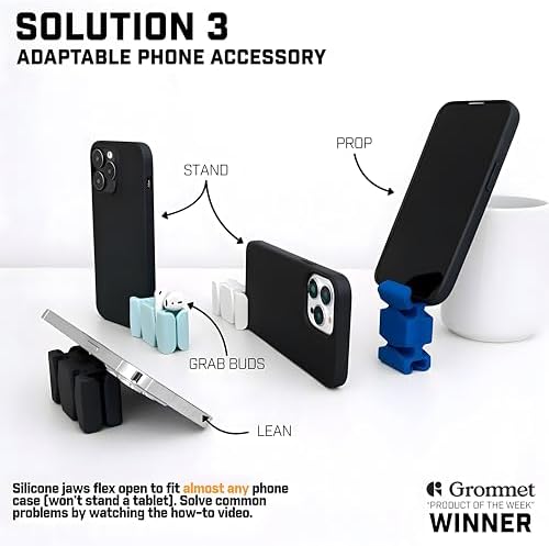 CordBrick 2PK Silicone + Steel Weighted Cord Holders for Nighstand, Cable Wraps for Travel, iPhone Accessories, Small Gr
