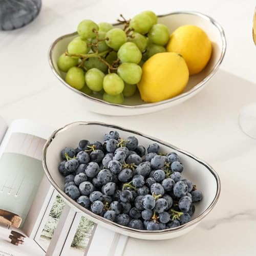 3 Tier Fruit Basket, Ceramic Fruit Bowl for Kitchen Counter 1