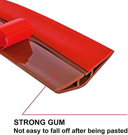 6.5Ft Floor Cord Cover Brown Silicone Cable Protector Easy to Install Wire Organizer and Hider for Home, Office, Garage 