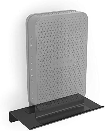 Koova WiFi Router or Speaker Shelf | Floating Shelving for Cable Box, Modem, Gaming System & Streaming Media Devices | V
