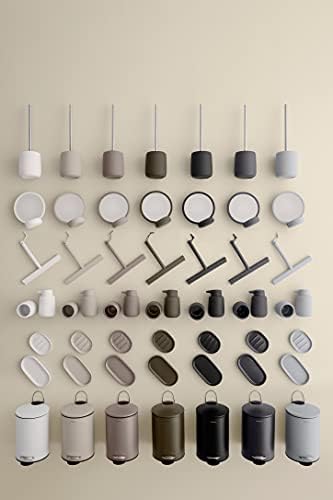 blomus SONO Modern Bathroom Countertop Oval Tray Organizer, Black