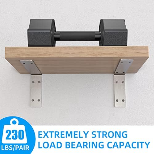 YUMORE Countertop Support Bracket, Heavy Duty 5mm L Bracket, 8 x 4 in