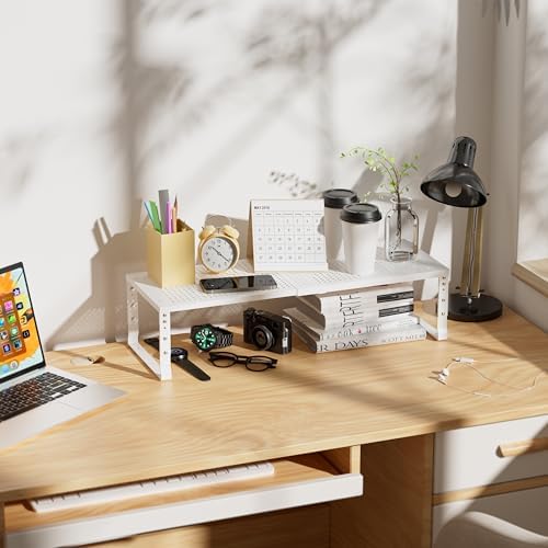 Expandable Spice Rack & Kitchen Cabinet Organizer - Stackable, Adjustable Shelves for Cabinets, Countertops, Cupboards &