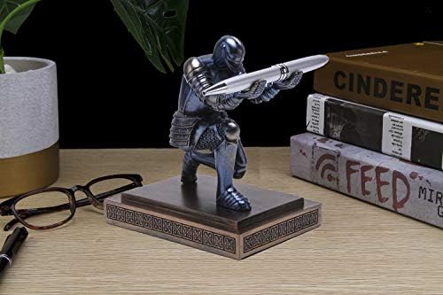 Knight Pen Holder Desk Organizers and Accessories as Gift Blue