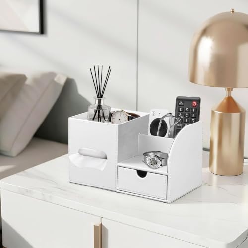 Tissue Box Cover with Drawer Organizer and Storage Tray,Cube Tissue Holder