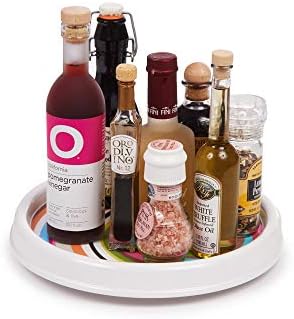 French Bull Lazy Susan Large Melamine Rotating Dinnerware Platter Turntable Table, Serving, Party, Kitchen, Organizing, 