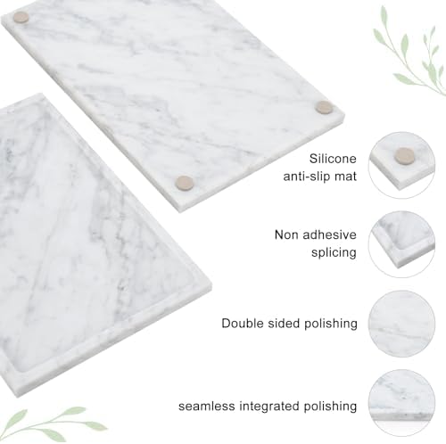 Marble Bathroom Tray,Pure Natural Vanity Tray,