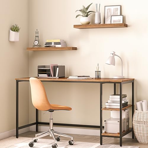 HOOBRO Floating Shelves for Wall, Wall Mounted Shelf Set of 2, 23.6" Hanging Shelf with Invisible Brackets, for Wall Dec