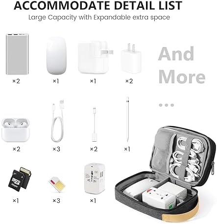 Travelkin Cord Organizer Travel, Electronics Organizer Bag for Essentials