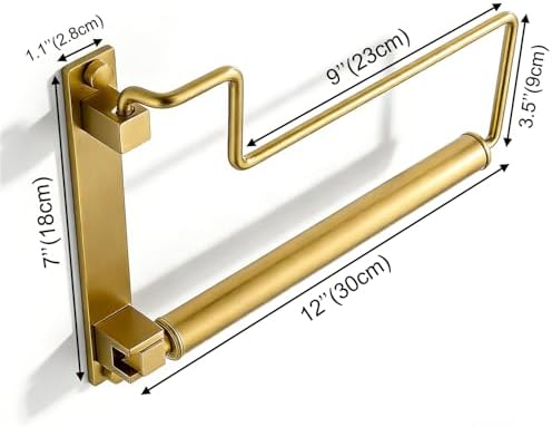 NEWRAIN Clothes Drying Rack, Laundry Racks for Drying Clothes, Wall Mounted Swing Arm Clothes Hanger for Laundry Room, Garage, Indoor & Outdoor Use,Antique Brass