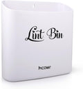 Picowe Magnetic Laundry Storage, Large Lint Holder Bin for Laundry Room, Space-Saving Trash Container Hanging on Dryer, Washer or Wall Mount (Gray White)