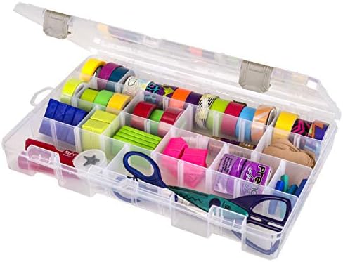 ArtBin Large Solutions Box Craft Organizer with 20 Dividers, Clear