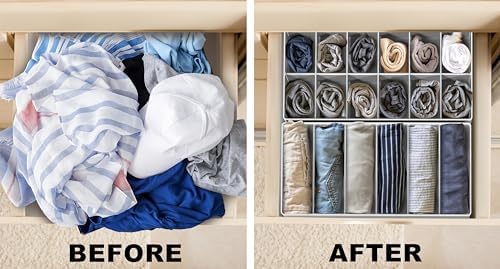 Simple Houseware Closet Underwear Organizer Drawer Divider Assorted 7 pcs