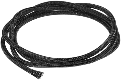 uxcell 7 Ft - 1/4 Inch Split Sleeving, Braided Cable Sleeving, PET Cable Management Wire Sleeve Cord Protector, Wire Wra