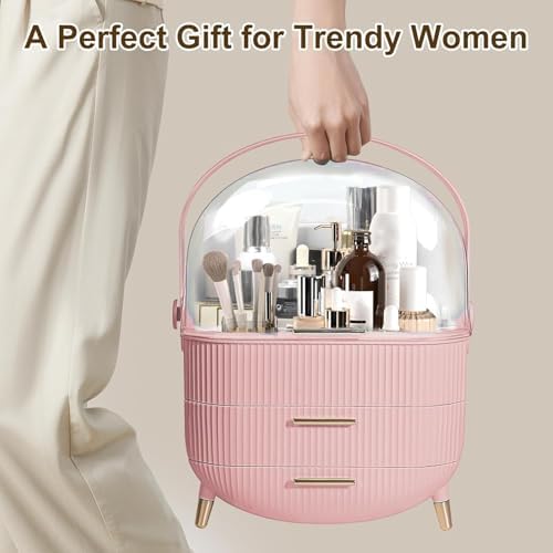 Makeup Organizer for Vanity, Large Capacity Skincare Organizer Countertop
