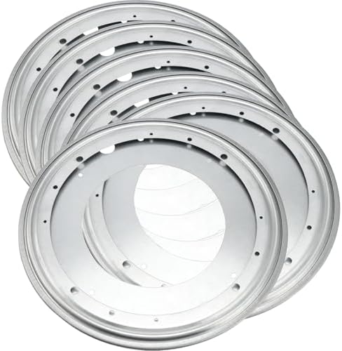 6 PCS 12 Inch Lazy Susan Hardware, 360 Degree Rotating Heavy Duty Turntable Ball Bearing Plate, Round Turntable Swivel B