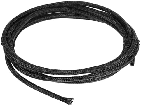 uxcell 10 Ft - 1/8 in Split Sleeving, Braided Cable Sleeving, PET Cable Management Wire Sleeve Cord Protector Wire Wrap 